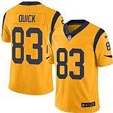 Nike Men & Women & Youth Rams 83 Brian Quick Yellow Limited Color Rush Jersey,baseball caps,new era cap wholesale,wholesale hats
